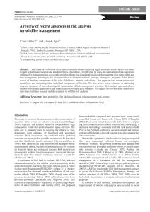 A review of recent advances in risk analysis for wildfire management