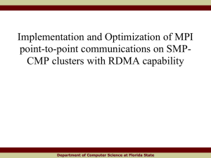 Implementation and Optimization of MPI point-to-point communications on SMP-