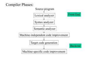 Compiler Phases: