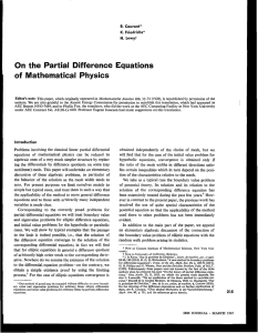 On the  Partial Difference  Equations R.