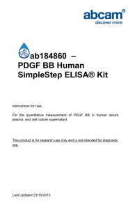 ab184860  – PDGF BB Human SimpleStep ELISA® Kit
