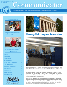 Communicator Faculty Fair Inspires Innovation Inside this issue