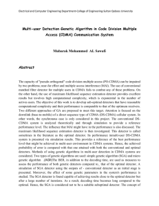 Multi-user Detection Genetic Algorithm in Code Division Multiple