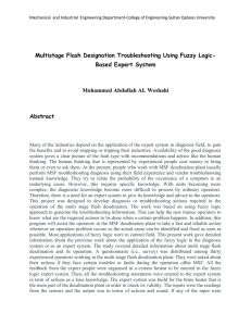 Multistage Flash Designation Troubleshooting Using Fuzzy Logic- Based Expert System