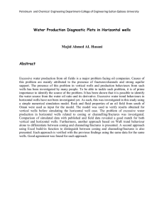 Water Production Diagnostic Plots in Horizontal wells Majid Ahmed AL Hasani Abstract