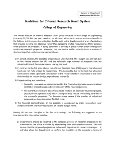 Guidelines for Internal Research Grant System   College of Engineering