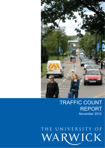 TRAFFIC COUNT REPORT November 2012