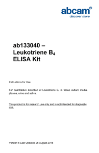 ab133040 – Leukotriene B  ELISA Kit