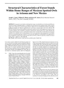 Structural Characteristics of Forest Stands in Arizona and New Mexico