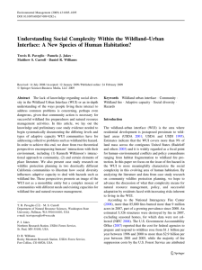Understanding Social Complexity Within the Wildland–Urban
