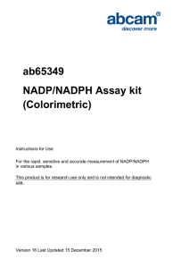 ab65349 NADP/NADPH Assay kit (Colorimetric)