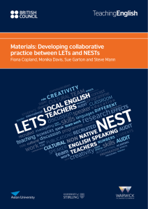 Materials: Developing collaborative practice between LETs and NESTs