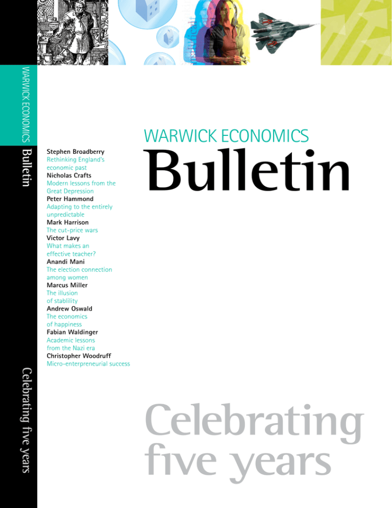 Bulletin WARWick EcoNoMics B