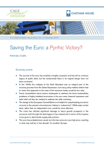 Saving the Euro: a  Pyrrhic