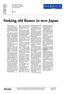 Stoking  old  flames  in  new Japan  Client: Source: