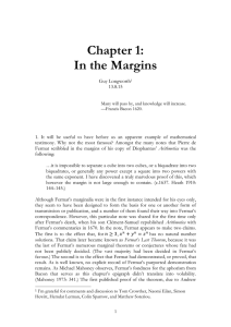Chapter 1: In the Margins