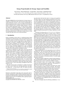 Energy Proportionality for Storage: Impact and Feasibility