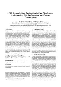 FS2: Dynamic Data Replication in Free Disk Space Consumption