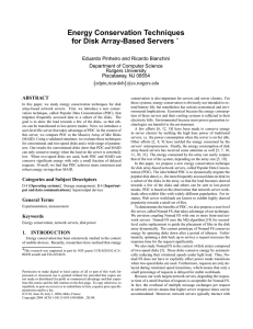 Energy Conservation Techniques for Disk Array-Based Servers