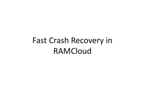 Fast Crash Recovery in RAMCloud