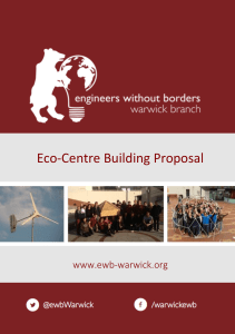 08 Eco-Centre Building Proposal www.ewb-warwick.org Fall