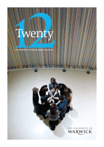 Twenty the university of warwick annual review 2012