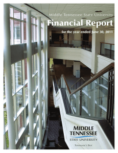 Financial Report  Middle Tennessee State University