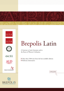 Brepolis Latin
