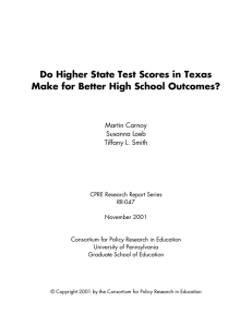 Do Higher State Test Scores in Texas  Martin Carnoy