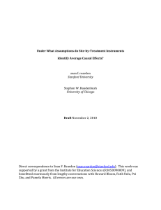   Under What Assumptions do Site­by­Treatment Instruments  Identify Average Causal Effects? Draft