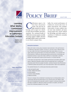 C Policy Brief Learning