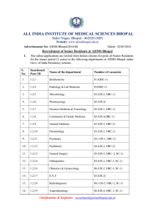 ALL INDIA INSTITUTE OF MEDICAL SCIENCES BHOPAL