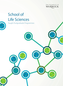 School of Life Sciences Taught Postgraduate Programmes