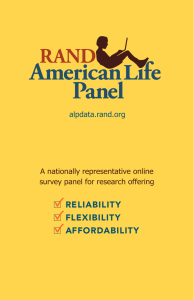 RELIABILITY FLEXIBILITY AFFORDABILITY A nationally representative online