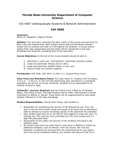 Florida State University Department of Computer Science Fall 2006