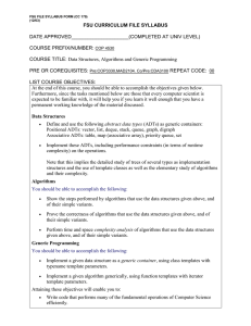 FSU CURRICULUM FILE SYLLABUS  DATE APPROVED_____________________(COMPLETED AT UNIV LEVEL) COURSE PREFIX/NUMBER: