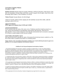 Curriculum Committee Minutes November 17, 2003 Members Present: