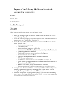 Report of the Library, Media and Academic Computing Committee Charges