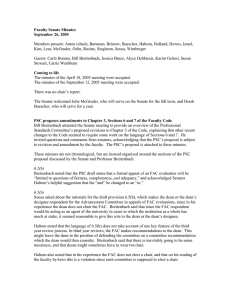 Faculty Senate Minutes September 26, 2005