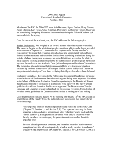 2006-2007 Report Professional Standards Committee April 23, 2007