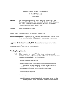 CURRICULUM COMMITTEE MINUTES 18 April 2008 (Friday) Misner Room