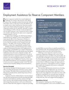 R Employment Assistance for Reserve Component Members