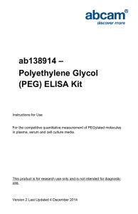 ab138914 – Polyethylene Glycol (PEG) ELISA Kit
