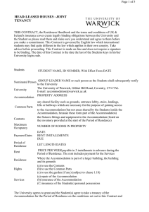 HEAD-LEASED HOUSES - JOINT TENANCY