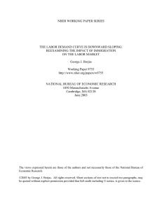 NBER WORKING PAPER SERIES THE LABOR DEMAND CURVE IS DOWNWARD SLOPING: