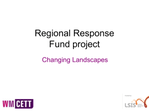 Regional Response Fund project Changing Landscapes