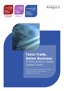 Fairer Trade, Better Business: A Policy Brief on Global