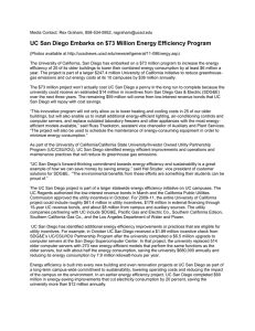 UC San Diego Embarks on $73 Million Energy Efficiency Program