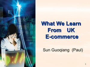 What We Learn From UK E-commerce