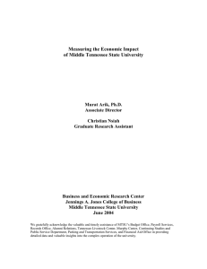 Measuring the Economic Impact of Middle Tennessee State University